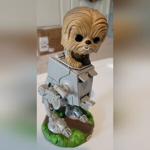 Funko POP #236 Star Wars Chewbacca with AT-ST Deluxe Figure OOB